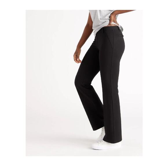 Quince Pants - COPY - Ultra-Stretch Ponte Bootcut Pant -Regular / Black / Small